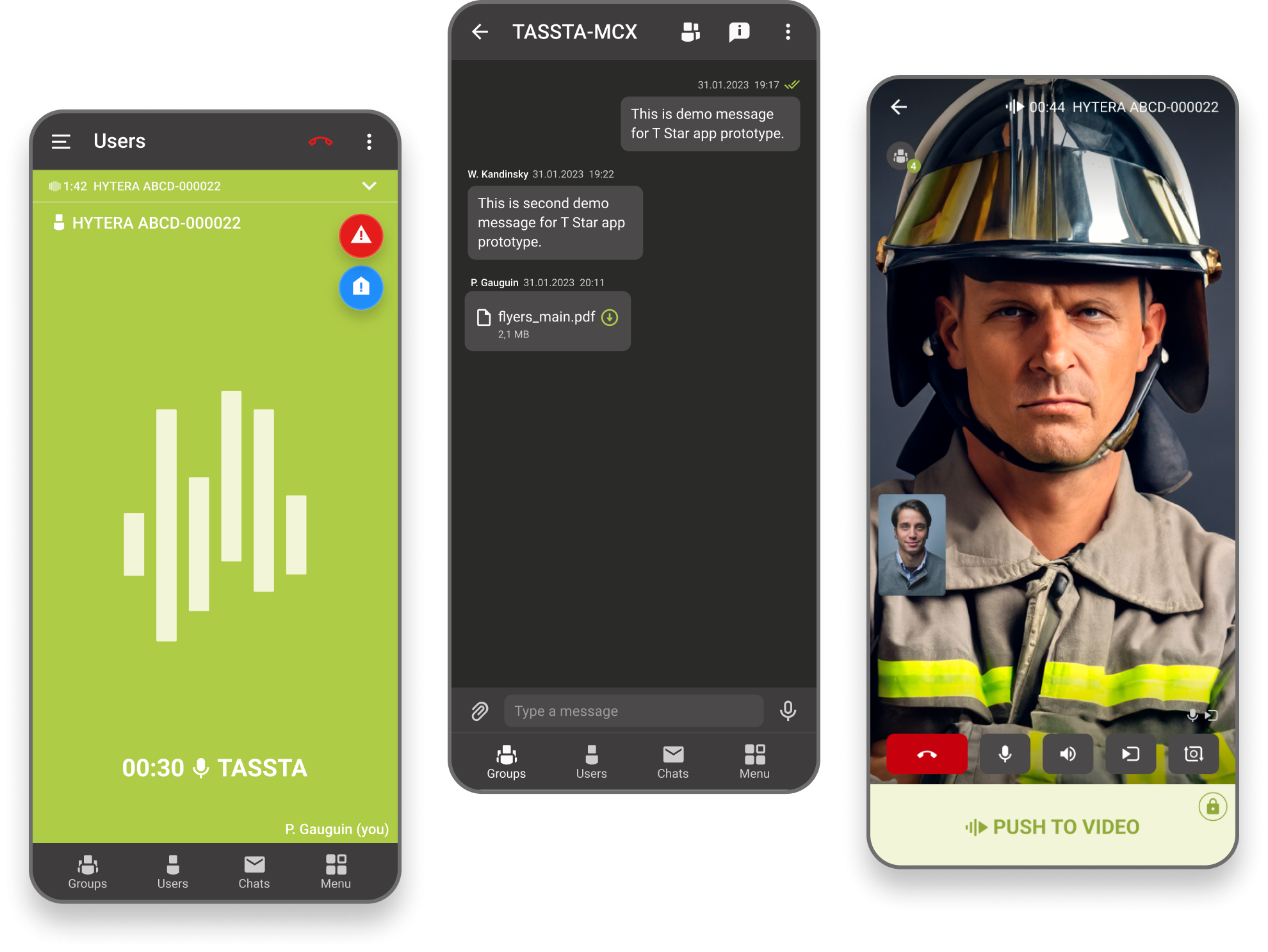 Services de communication critique TASSTA